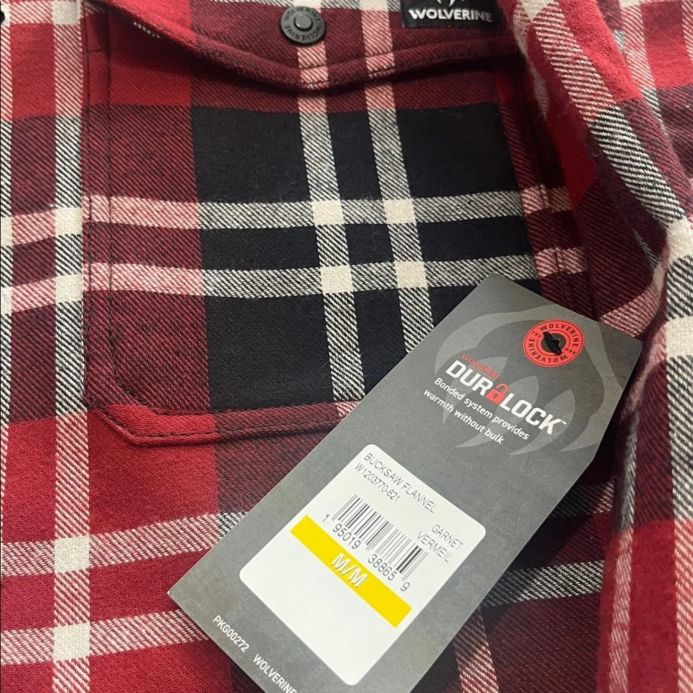 MEN’S WOLVERINE BUCKSAW FLANNEL JACKET NWT medium COAT